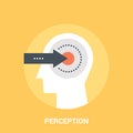 perception flat icon design concept Royalty Free Stock Photo