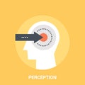 Perception icon concept Royalty Free Stock Photo