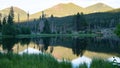 The Bear Lake of Rocky Mountain National Park . Royalty Free Stock Photo