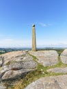 Perched high on Birchen Edge a monument to Nelson