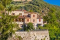 Perched houses on ancient fortified ramparts