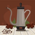 Percolator coffee brewing method icon