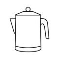 percolator coffee make equipment line icon vector illustration