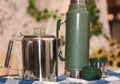 Percolator Coffee Pot With Thermos Camping Cooking