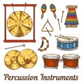 Percussion Musical Instruments Royalty Free Stock Photo