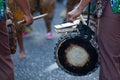 Percussionists during the carnival of Grand Boucan Royalty Free Stock Photo