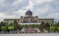 The Perdana Putra Building in Putrajaya, Malaysia with clouds Royalty Free Stock Photo