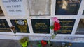 At Pere Lachaise Cemetery, the largest cemetery in Paris sits the burial site of famed dancer Isadora Duncan