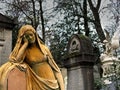 Pere Lachaise`s Grieve Royalty Free Stock Photo