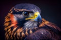 The peregrine falcon (Falco peregrinus) bird of prey portrait. Royalty Free Stock Photo