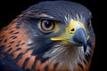 The peregrine falcon (Falco peregrinus) bird of prey portrait. Royalty Free Stock Photo