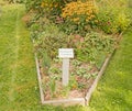 Perennial garden in Springside Park, Pittsfield Royalty Free Stock Photo