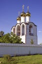 Pereslavl Zalessky Nicholas Monastery belfry Golden dome Royalty Free Stock Photo