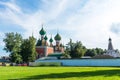 Pereslavl-Zalessky, Russia - August 5, 2018 : Amazing summer view of The Church of Alexander Nevsky in Pereslavl-Zalessky,