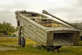 Pereyaslav-Khmelnitsky, Ukraine - August 11, 2019: Old military equipment. Abstract photo. Old boat Royalty Free Stock Photo