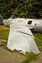 Pereyaslav-Khmelnitsky, Ukraine - August 11, 2019: Old military equipment. Abstract photo. Old plane Royalty Free Stock Photo