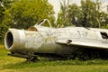 Pereyaslav-Khmelnitsky, Ukraine - August 11, 2019: Old military equipment. Abstract photo. Old plane Royalty Free Stock Photo