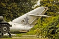 Pereyaslav-Khmelnitsky, Ukraine - August 11, 2019: Old military equipment. Abstract photo. Old plane Royalty Free Stock Photo