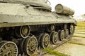 Pereyaslav-Khmelnitsky, Ukraine - August 11, 2019: Old military equipment. Abstract photo. Old tank Royalty Free Stock Photo