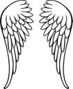 Perfect angel wings Royalty Free Stock Photo