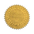Perfect Attendance Seal Royalty Free Stock Photo