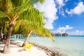 Perfect beach on Bora Bora