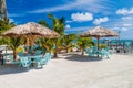 Perfect beach at Caye Caulker island in Beli Royalty Free Stock Photo
