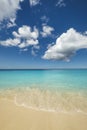 Paradise beach with idyllic sky Royalty Free Stock Photo