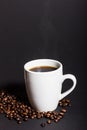 A perfect black coffee Royalty Free Stock Photo