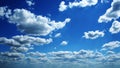 Perfect blue cloudy sky