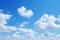 Perfect blue sky with clouds for sky replacements with vibrant colors - background stock concepts