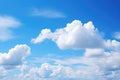 Perfect blue sky with clouds for sky replacements with vibrant colors - background stock concepts