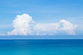 Perfect Blue Sky With Clouds And Water Of Ocean In The Morning Royalty Free Stock Photo