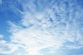 Perfect blue sky with white clouds Royalty Free Stock Photo