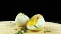 Perfect Boiling Egg with celery. Boiled Eggs