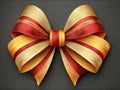 a perfect Christmas bow illustration Royalty Free Stock Photo
