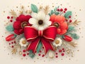 a perfect Christmas bow illustration Royalty Free Stock Photo