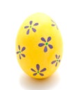 Perfect colorful handmade easter egg isolated