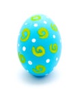 Perfect colorful handmade easter egg isolated