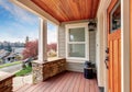 Perfect covered balcony with a view. Royalty Free Stock Photo