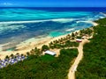 Tropical island in Bahamas