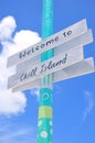 Perfect Day at CocoCay welcome sign Royalty Free Stock Photo