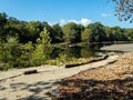 Perfect day for fishing at the Arkansas river Royalty Free Stock Photo