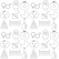 Perfect detailed baby icons