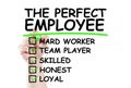 Perfect employee checklist Royalty Free Stock Photo