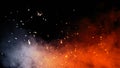 Perfect fire particles embers texture. Abstract flying sparkle overlays on background for text or space. Stock illustration