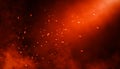 Perfect fire particles. Spotight mist effect on background Royalty Free Stock Photo