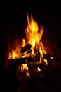 Perfect Fire pit on black background Royalty Free Stock Photo