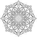 Mandala Flower outline