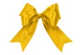 Perfect golden satin bow Royalty Free Stock Photo